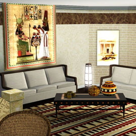 Строим дом в Симс 3: египетский стиль 